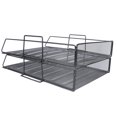 thumbnail image 3 of Tier File Trays,2pcs 2 Tier File Desktop File Organizer Tier Stackable Desk Tray Unbeatable Value, 3 of 8