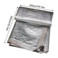 thumbnail image 3 of Aluminum Foil Sunshade Net Sunscreen Net Encrypted Foreign Trade Balcony Courtyard Succulent Roof Shading Net Reflective, 3 of 3