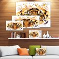 thumbnail image 2 of Impression sur toile « Eyes With Fire » Design Art, 2 of 3