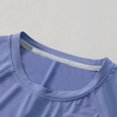 thumbnail image 4 of hengsof T-Shirt de Sport d'Été pour Filles en Soie Glacée Confortable et Respirant à Manches Courtes Col Rond Haut Évacuant l'Humidité T-Shirt de Sport, 4 of 6