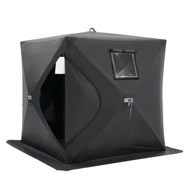 VEVOR Tente de Pêche sur Glace, Abri sur Glace Portable pour 1-2 Personnes à l'Extérieur, Cabanon Escamotable pour Pêche sur Glace
