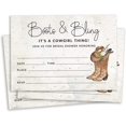 thumbnail image 2 of Inkdotpot 30CowgirlFill-In Style Bridal Shower Invitations Wedding Blank Invites, 2 of 7