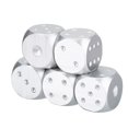 thumbnail image 1 of Ensemble de 5 Pcs dés de Jeu de Table, Alliage d'Aluminium Haute Résistance Portable avec Boîte de Rangement pour Jeux de Poker, 1 of 8