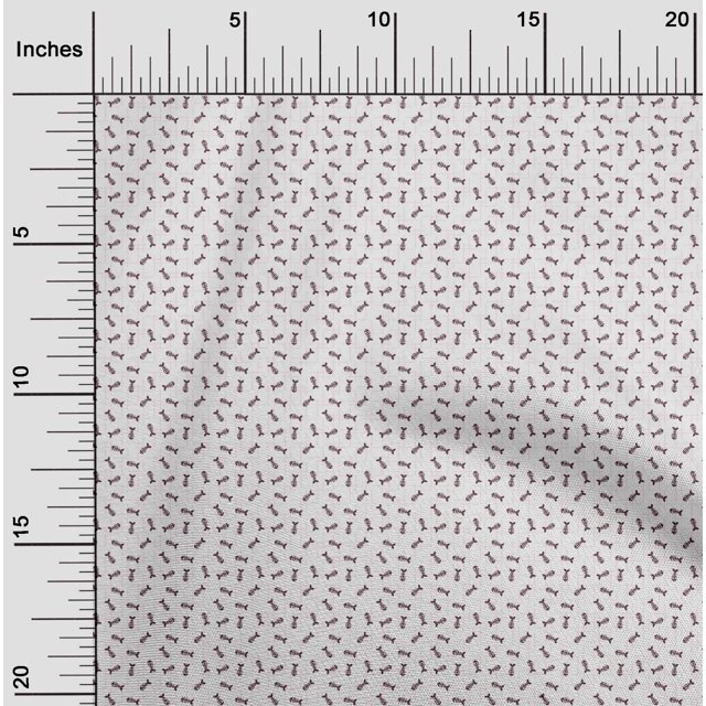 oneOone Cotton Poplin Fabric Fish Skeleton Ocean Printed Craft Fabric BTY 56 Inch Wide