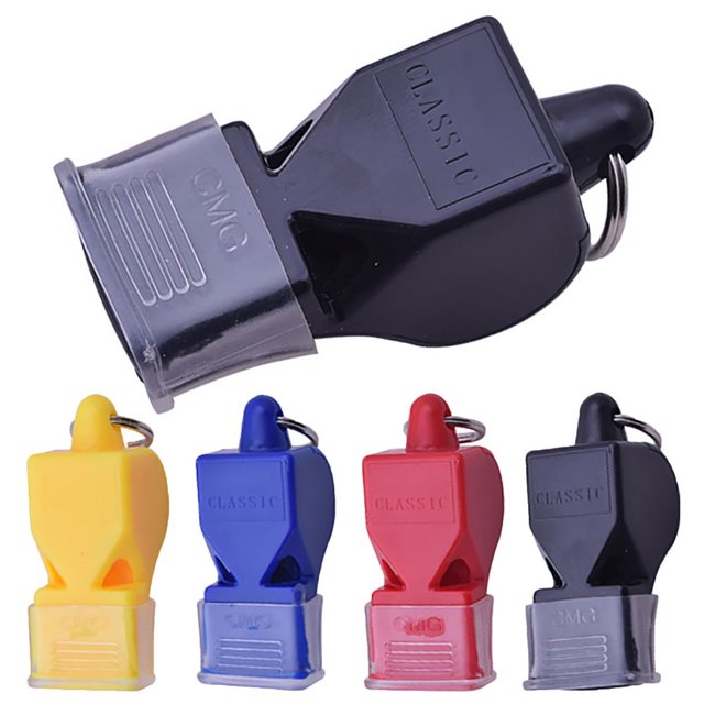 AMERTEER Football Basketball Running Sports Training Referee Coaches Plastic Loud Whistle