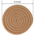 thumbnail image 2 of ORUYROP sous-Verres pour Boissons (Ensemble de 8 Pcs) sous-Verres Absorbants pour Protection de Table Résistants à la Chaleur, Marron, 2 of 6