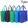 thumbnail image 2 of Coofit Sacs d'Épicerie Réutilisables Grands : 5 Pcs Sacs de Magasinage Simples Sacs Non Tissés Sacs-Cadeaux, 2 of 10