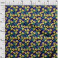thumbnail image 3 of oneOone Velvet Mustard Yellow Fabric Floral Craft Projects Decor Fabric Printed By The Yard 58 Inch Wide, 3 of 4