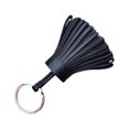 thumbnail image 2 of Keychain Decorative Keyring Leather Pendant Tassel Handmade Decorative Handicraft Key Chain Hanging Decoration Holder Purse Wallet Black, 2 of 6