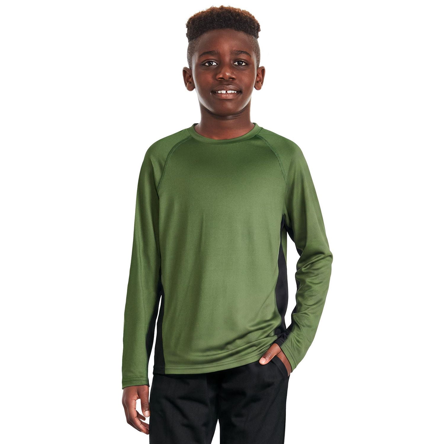 T-shirt à manches longues Athletic Works pour garçons