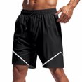 thumbnail image 3 of Styesk Shorts pour Hommes Couleur Unie Mode Décontractée avec Poches Taille à Lacets, 3 of 8