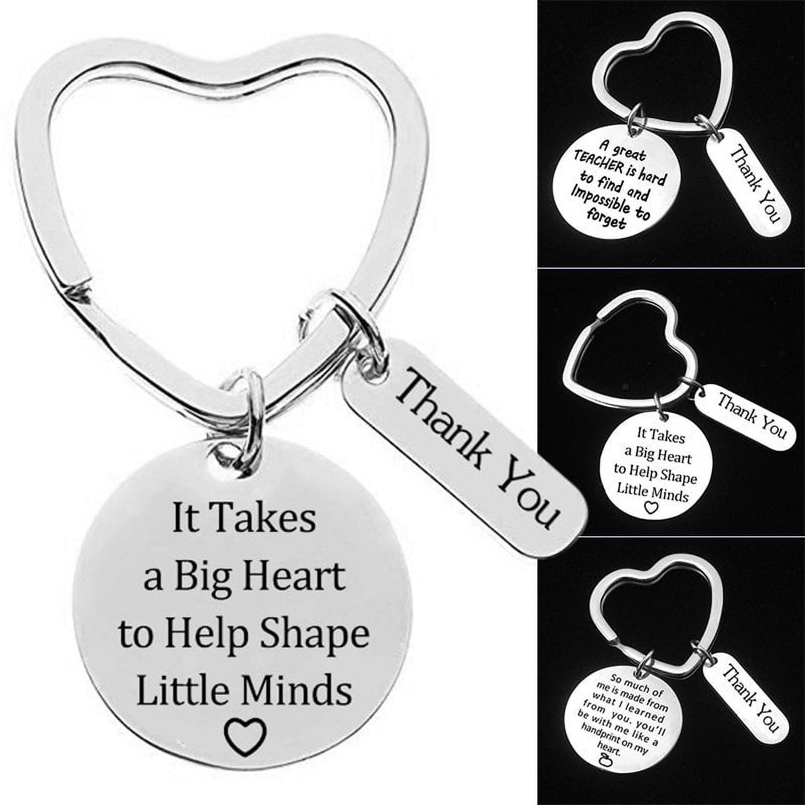 3Pcs Teacher Appreciation Gift Keychain Set for Teachers Thank You Birthday Christmas Gifts