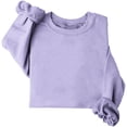 thumbnail image 4 of Milgrthf Chandails d'Automne pour Fille Basiques Tendance à Manches Longues Légers Décontractés à Col Rond Chandails à Enfiler Hauts Violet TTG, 4 of 5