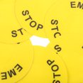 thumbnail image 3 of 6pcs Emergency Stop Sticker Emergency Stop Warning Sign Equipment Emergency Stop Label Sticker Emergency Stop Button Cover Signs Decals Caution Warning Sign Yellow, 3 of 9