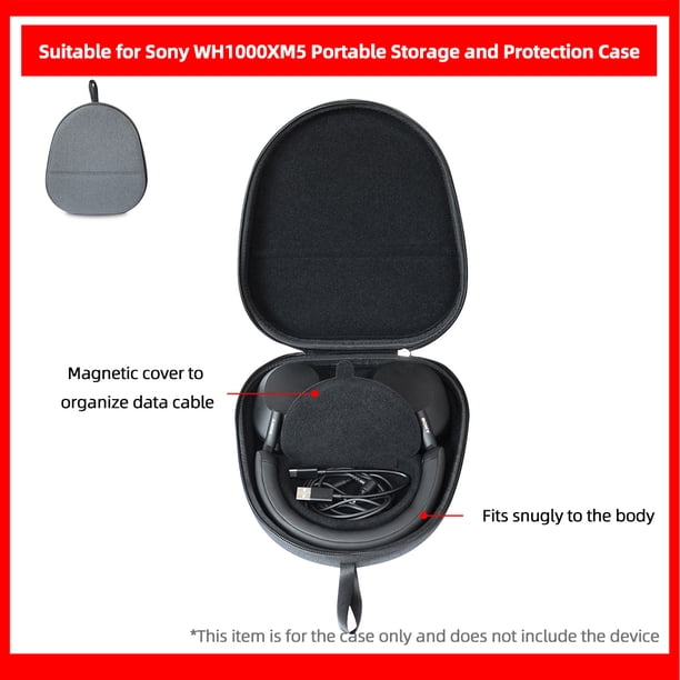 For Sony WH1000XM5 Headphone Hard Carrying Case Anti-Scratch