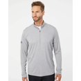 thumbnail image 1 of Lightweight Mélange Quarter-Zip Pullover, 2XL, Mid Grey Melange, 1 of 5