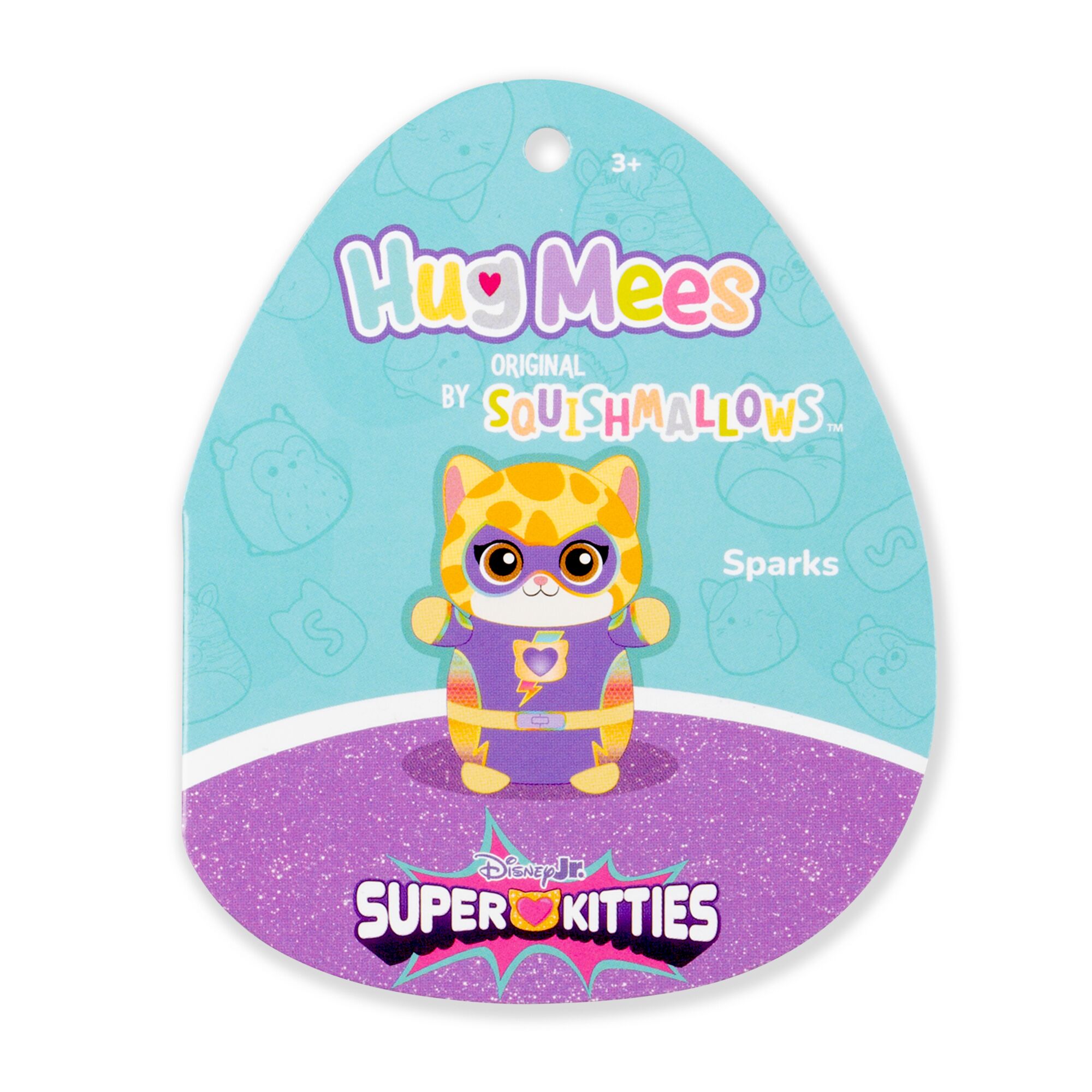 HugMees Squishmallows Sparks SuperKitties 10 pouces