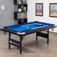 thumbnail image 2 of Goplus Table de Billard 6 Pi 76 Pouces Table de Piscine Pliable Parfaite pour Enfants et Adultes Bleu, 2 of 10