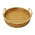 thumbnail image 2 of Pisexur Small Wicker Basket,Rattan Bread Baskets Round Woven Fruit Bowls Key Holders Stackable for Storage, Snack, Fruit, Vegetable Natural Small Basket, 2 of 6