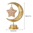 thumbnail image 2 of Muslim Moon Lamp Ramadan Lanterns For Table Mini Iron Mid Cordless Romantic Decoration, 2 of 3