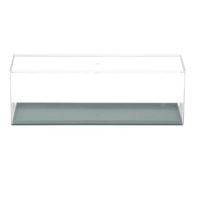 ziyahi Clear Storage Box Clear Display Case Figurines Action White for Figure Model Small Green 30x7.8x10.5cm