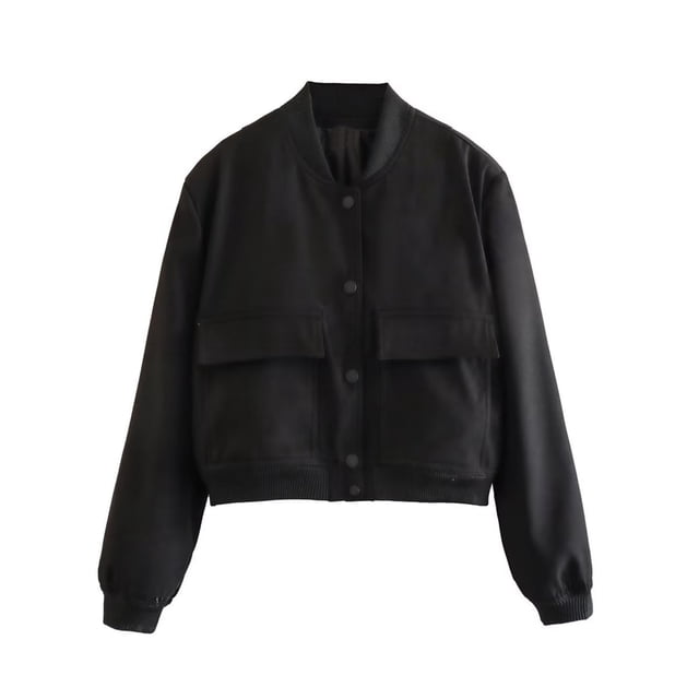 EQWLJWE Summer Saving Clearance ! Women'S Flying Bomber Jacket With Large Pockets Windproof And Warm Jacket