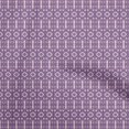 thumbnail image 1 of oneOone Cotton Flex Violet Fabric Geometric Craft Projects Decor Fabric Printed By The Yard 40 Inch Wide, 1 of 4