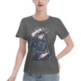 thumbnail image 1 of T-Shirt Basique à Manches Courtes pour Femmes Demon Slayer : Shitou Wuichiro, 1 of 6