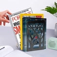 thumbnail image 2 of Black Metal Non-Slip Bookend Bracket Heavy Book End Office Book Stopper, 2 of 8
