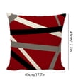 thumbnail image 3 of Soft Decorative Pillows Covers Glitter Printed Pillowcases Geometric Stripe Decor Home Bedroom Sofa Chair Couch 18x18 In, 3 of 6