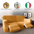 thumbnail image 4 of CHOK 2024 Housse pour Causeuse Inclinable - Gris Pâle Uni - Housse pour Fauteuil Inclinable 2 Places, 4 of 8