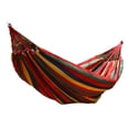 thumbnail image 2 of Hamac de Jardin, Hamac Simple Double Compact Anti-Renversement en Polyester et Coton pour Cour Arrière Rouge, Bleu Vert, 2 of 7