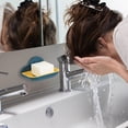 thumbnail image 3 of Agiferg Soap Dish Punch-Free Wall-Mounted Creative Soap Dish Rack Home Box, 3 of 3