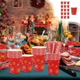 thumbnail image 1 of Amzcrzy Paper Disposable Tableware Set Red Snowflake Christmas Theme Party Tableware Disposable 7-Inchs 9-Inchs Paper Plates Paper Cups Tissue Set Of Party-Themed Paper Plates Set, 1 of 6