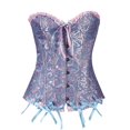 thumbnail image 3 of Corsets Bustiers pour Femmes Haut Brodé à Armatures Grande Taille, 3 of 4