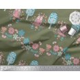 thumbnail image 2 of Soimoi Poly Crepe Fabric Floral,Tree & Owl Kids Printed Fabric 1 Yard 42 Inch Wide, 2 of 3