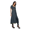 thumbnail image 3 of Moomaya Kurta à Manches Courtes Uni Femmes Robes d'Été Longues Kurti Robe Ethnique, 3 of 6