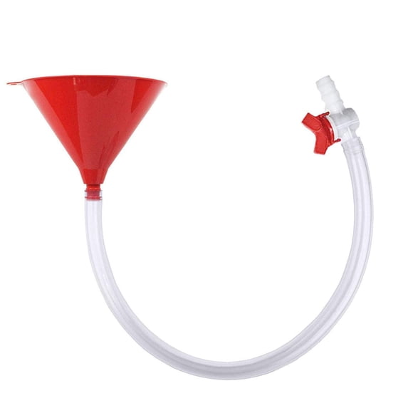 Dasuuxi Beer Bong Funnel with Valve,Long 6.5 Inchkink Free Tube,Premium Funnel for Beer Drinking Games Parties