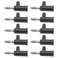 thumbnail image 2 of Banana Connector, Brass Material Banana Plug 4mm/0.2in Diameter Simple Installation  For Security Accessories Black, 2 of 8