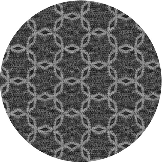 Ahgly Company Tapis d'Intérieur Lavable en Machine Carré Gris Platine, 3 Pieds Carré