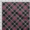 thumbnail image 3 of oneOone Viscose Jersey Fabric Tartan Check Print Fabric BTY 60 Inch Wide, 3 of 4