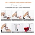 thumbnail image 4 of Meat Grinder Attachment for KitchenAid Stand Mixers Included Sausage Stuffer Tubes Durable Food Grinder Attachments, 4 of 5