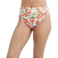 thumbnail image 1 of BCBGeneration Bas de Maillot de Bain Taille Haute pour Femme avec Couvrance Modérée, Blanc Multicolore, Très Petit, 1 of 7