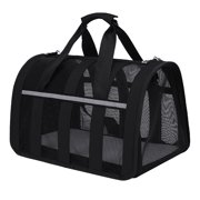 Cat Carrier, Large Opening Breathable Cat Carrier Bag with Comfortable Handle Oxford Cloth Folding Pet Carrier Mesh Pet Travel Carrier for Travel and Daily Use