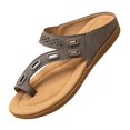 thumbnail image 1 of Women’s Toe Thong Footbed Slide Sandals  Wide Width Available, 1 of 5