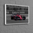 thumbnail image 1 of Grande Oeuvre Murale Mettant en Vedette Charles Leclerc en Ferrari, Art de Course sur Toile pour Inspiration de Déco Maison Moderne, 1 of 1