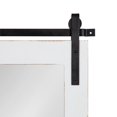 thumbnail image 3 of Kate and Laurel Cates Farmhouse Horizontal Pub Mirror with Shelf and Hooks, 42 x 27, White, Decorative Coastal Wall Mirror with Rustic Functional Storage, 3 of 9