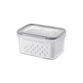 thumbnail image 2 of KTTECTOA Fruit Vegetable Storage Containers for Fridge Draining Fresh Containers 3 in 1 Produce Storage Containers Large Organizer Bins with Lid Colander Clearance Easter Decorations Canada Days, 2 of 8