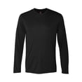 thumbnail image 3 of Hanes 482L Cool Dri Performance Mens Long-Sleeve T-Shirt, Black - Size 3X, 3 of 3