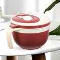 thumbnail image 3 of Miangastore 1 Set of Microwavable Ramen Bowl Red for Daily Use at Home, 3 of 9